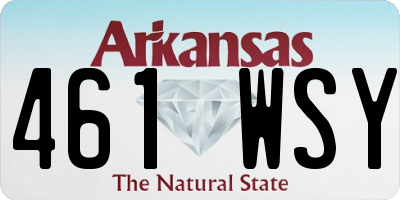 AR license plate 461WSY