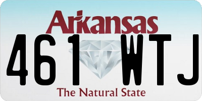 AR license plate 461WTJ