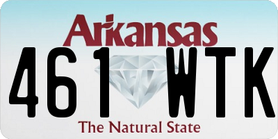 AR license plate 461WTK