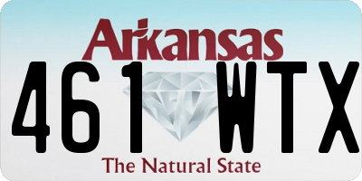 AR license plate 461WTX