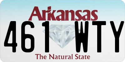 AR license plate 461WTY