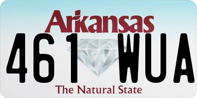 AR license plate 461WUA