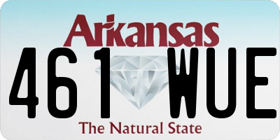 AR license plate 461WUE