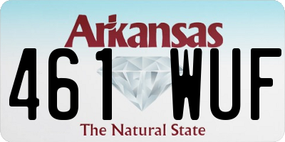 AR license plate 461WUF