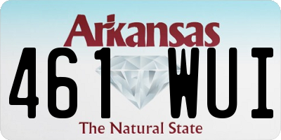 AR license plate 461WUI