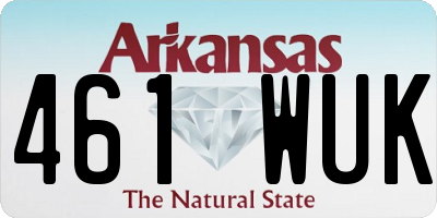 AR license plate 461WUK