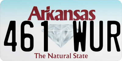 AR license plate 461WUR