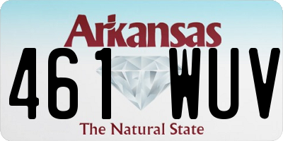 AR license plate 461WUV