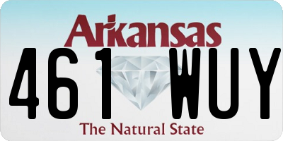 AR license plate 461WUY