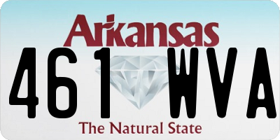 AR license plate 461WVA