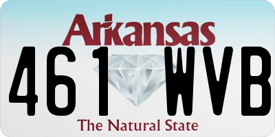 AR license plate 461WVB