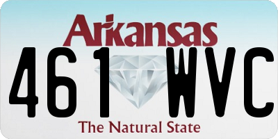 AR license plate 461WVC