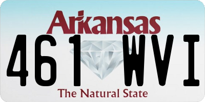 AR license plate 461WVI