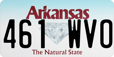 AR license plate 461WVO