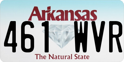 AR license plate 461WVR