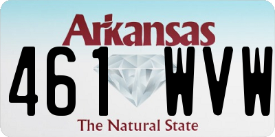 AR license plate 461WVW