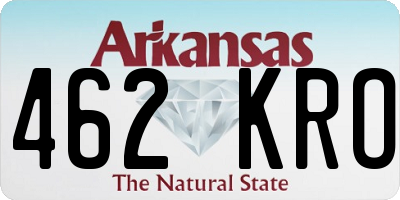 AR license plate 462KRO