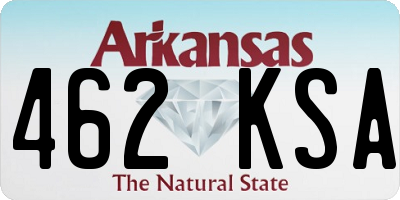 AR license plate 462KSA