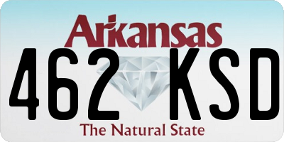 AR license plate 462KSD