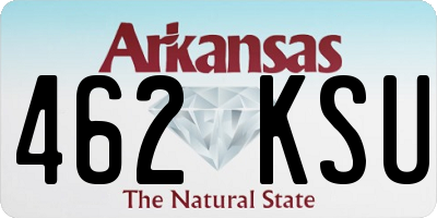 AR license plate 462KSU
