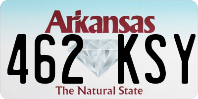 AR license plate 462KSY
