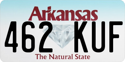 AR license plate 462KUF