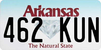 AR license plate 462KUN