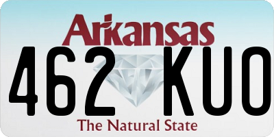 AR license plate 462KUO