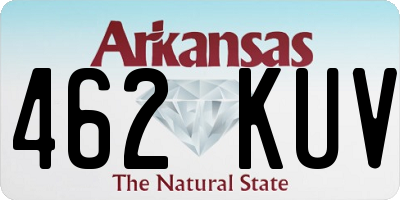AR license plate 462KUV