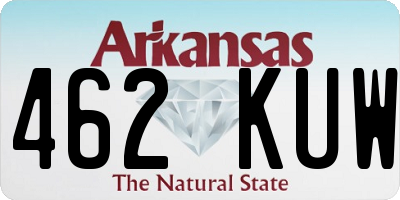 AR license plate 462KUW