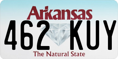 AR license plate 462KUY