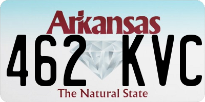 AR license plate 462KVC