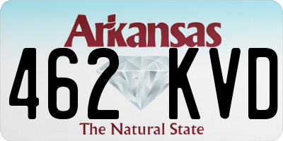 AR license plate 462KVD
