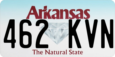 AR license plate 462KVN