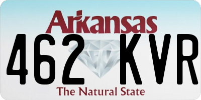 AR license plate 462KVR