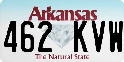 AR license plate 462KVW