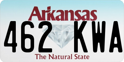 AR license plate 462KWA