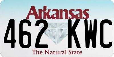 AR license plate 462KWC