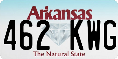 AR license plate 462KWG