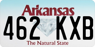 AR license plate 462KXB