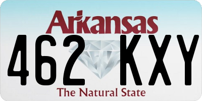 AR license plate 462KXY