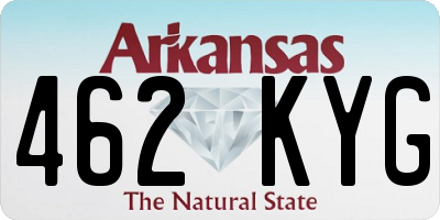 AR license plate 462KYG