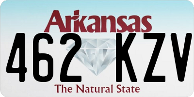AR license plate 462KZV