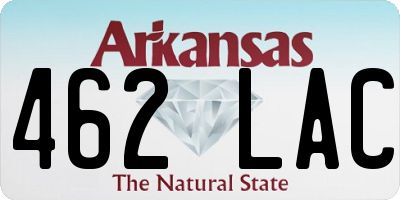 AR license plate 462LAC