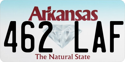 AR license plate 462LAF