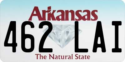 AR license plate 462LAI