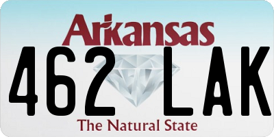 AR license plate 462LAK