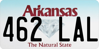 AR license plate 462LAL