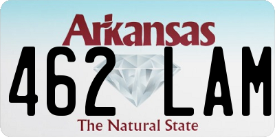 AR license plate 462LAM