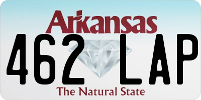 AR license plate 462LAP